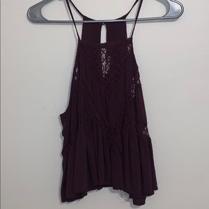 Pacsun Burgundy tank top blouse